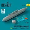 RESKIT RS32-0471 SUU-23 20mm gun pod (close gun bay) for F-4 Phantom II (USAF) (1 pcs) (3D Printed) 1/32
